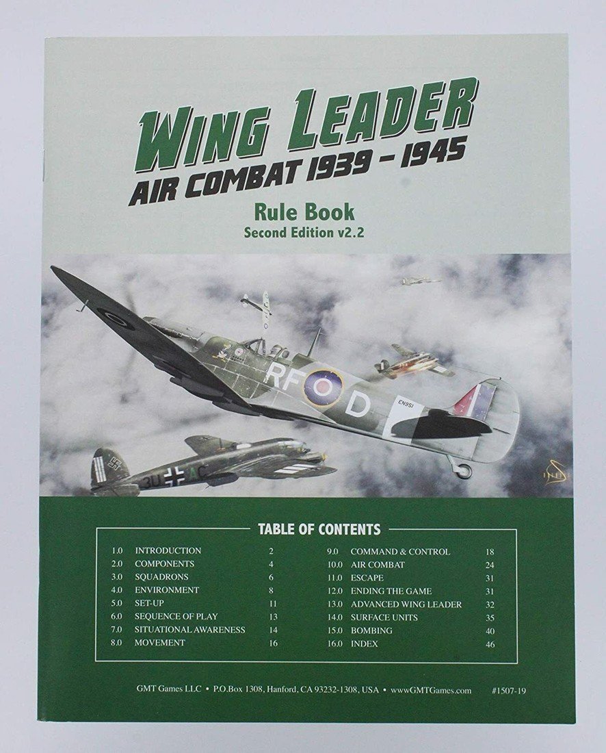 GMT Games Wing Leader: Air Combat 1939-45 2nd Edition v2.2 Rule Book