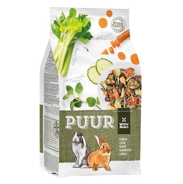 WITTE MOLEN Puur rabbit krmivo pro dospělé králíky 1 kus 2 kg