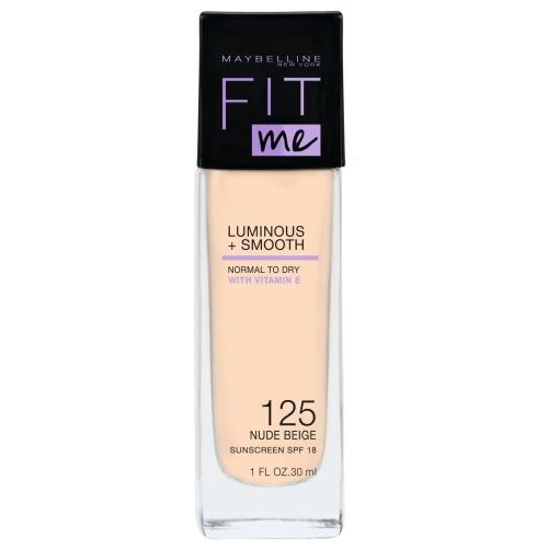 Maybelline Fit Me! SPF18 30 ml rozjasňující tekutý make-up pro ženy 125 Nude Beige