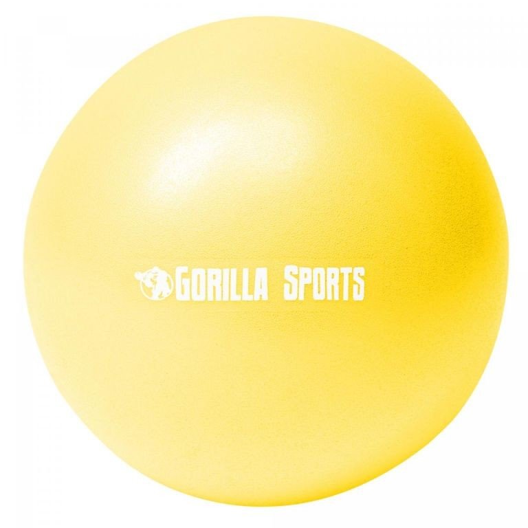 Gorilla Sports mini míč na pilates, 28 cm, žlutý