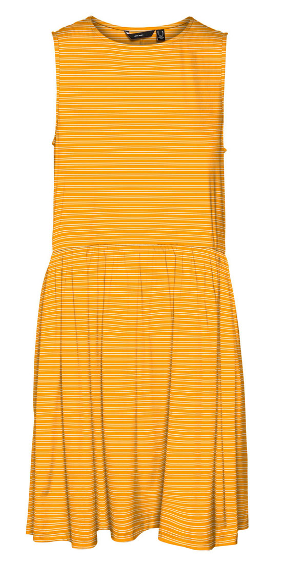Vero Moda Dámské šaty VMMADI Tight Fit 10282550 Radiant Yellow L
