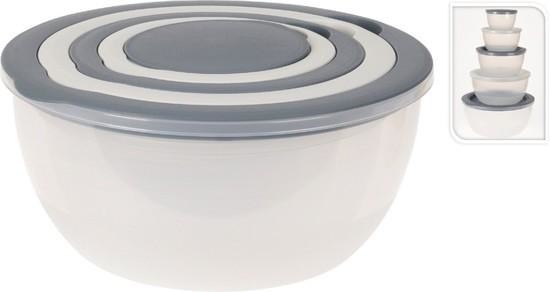 Sada misek na šlehání s víkem 5 ks