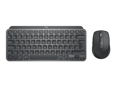 Logitech MX Keys Mini Combo for Business - Klávesnice a sada myši - podsvícená - bezdrátový - 2.4 GHz, Bluetooth LE - QWERTZ - německá - grafit, 920-011054