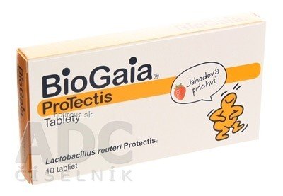 FarmaSierra manufacturing SL BioGaia Protecta žvýkací tablety jahodová příchuť 1x10 ks 10 ks