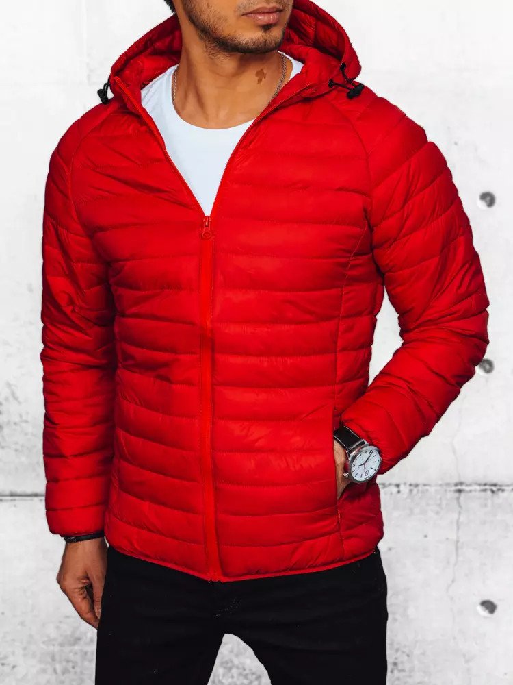 Dstreet Pánský bomber Gouvewain červená TX4417 46242