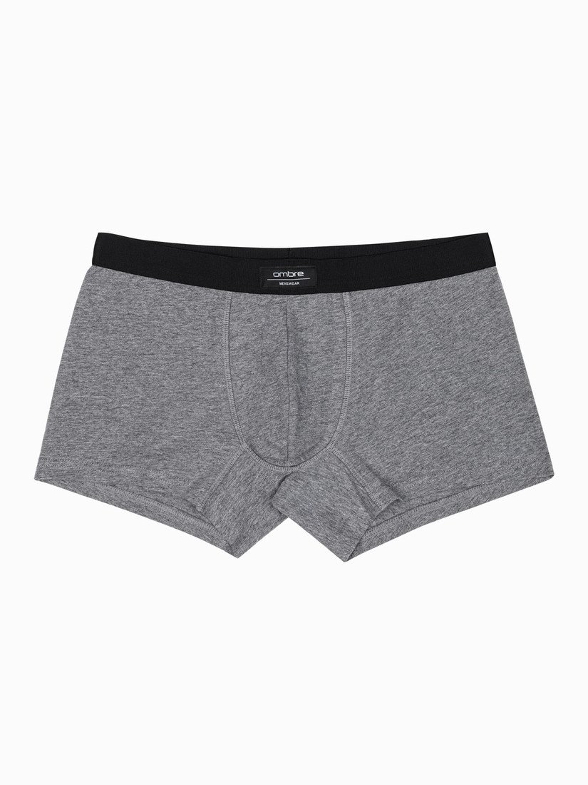 Ombre Clothing Pánské boxerky Hellernus šedá melanžová U286