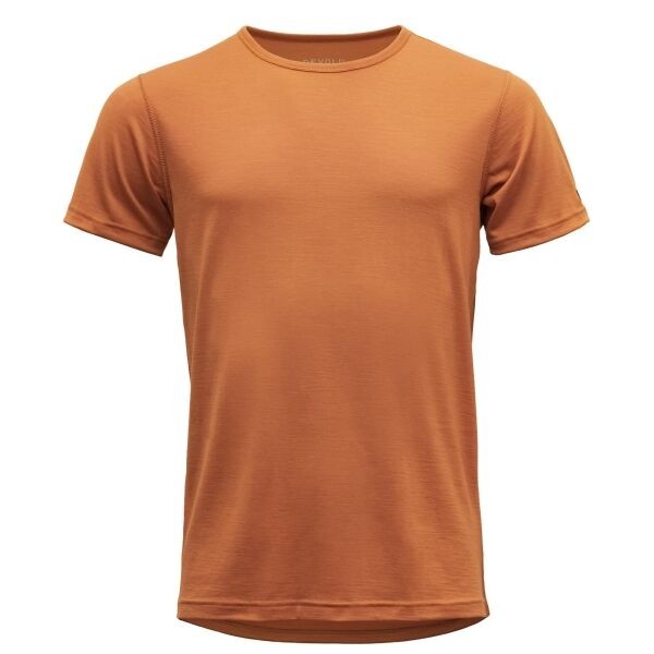 Devold BREEZE MERINO 150 T-SHIRT Pánské triko, oranžová, velikost S