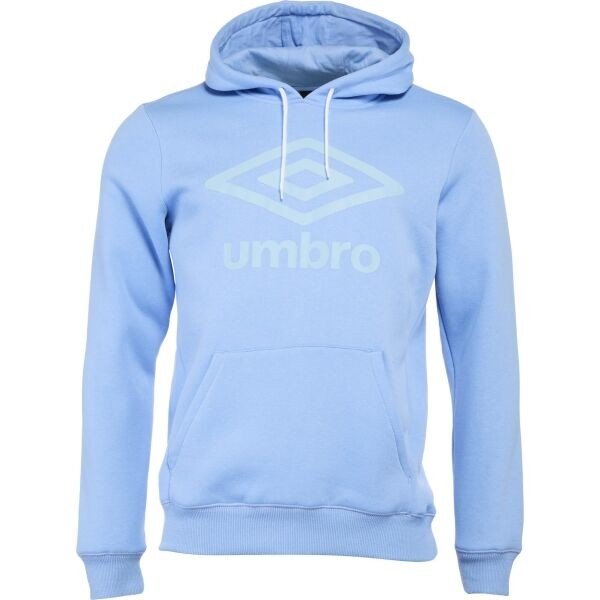 Umbro FW LARGE LOGO HOODY Pánská mikina, světle modrá, velikost XL