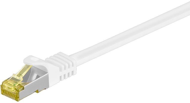 MicroConnect patch kabel S/FTP, RJ45, Cat7, 1m, bílá - SFTP701W