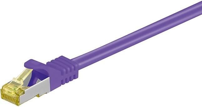MicroConnect patch kabel S/FTP, RJ45, Cat7, 5m, fialová - SFTP705P