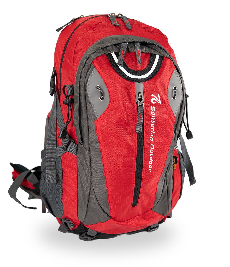 Senterlan turistický batoh 40L-  S9016 - červeno šedý