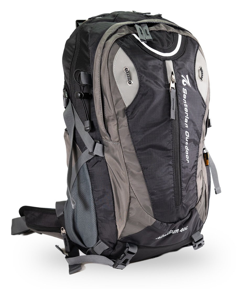 Senterlan turistický batoh 40L-  S9016 - černo šedý