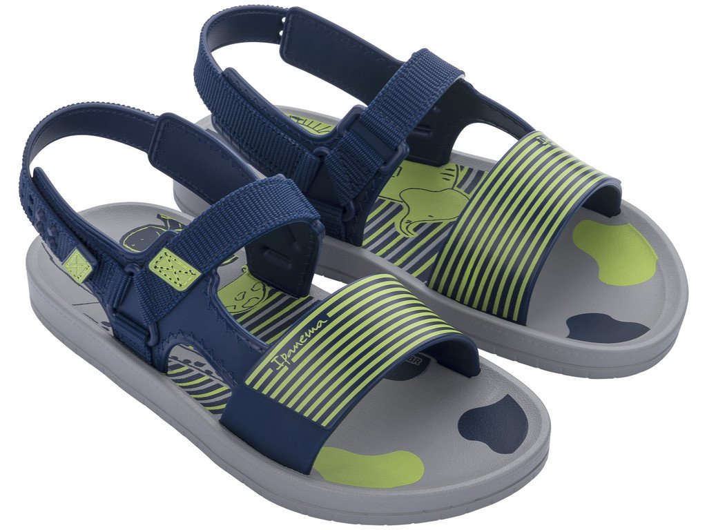 Ipanema Recreio Papete Kids 26883-AD244 Dětské sandály šedo / modré 28-29