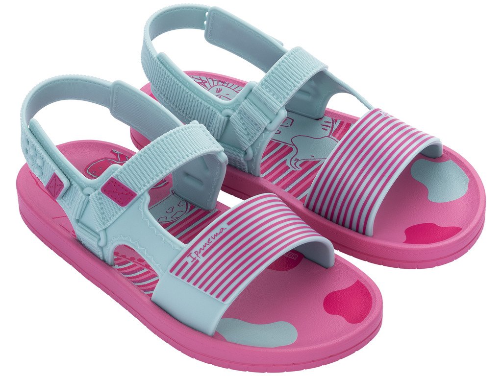 Ipanema Recreio Papete Kids 26883-AD245 Dětské sandály růžovo / zelené 28-29