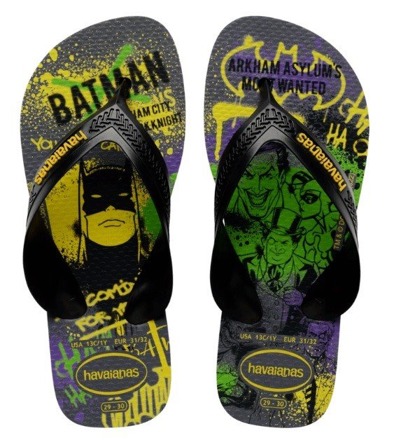 Havaianas chlapecké žabky Marvel Batman 4130302 Steel Grey/Black Velikost: 27/28