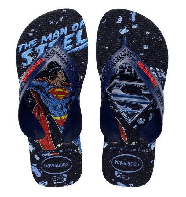 Havaianas chlapecké žabky Marvel Superman 4130302 Navy Blue/Ruby Red Velikost: 27/28