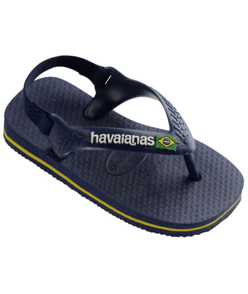 Havaianas dětské žabky/sandály 4140577 Navy Blue/Citrus Yellow Velikost: 21