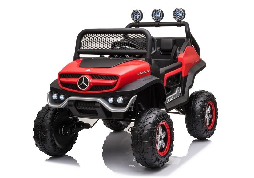 mamido Dětské elektrické autíčko Mercedes-Benz Unimog S 4x4 červené