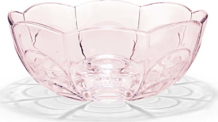 Světle růžová skleněná miska ø 23 cm Lily – Holmegaard