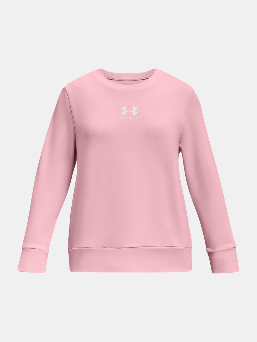 Under Armour Mikina UA Rival Terry Crew -PNK - Holky