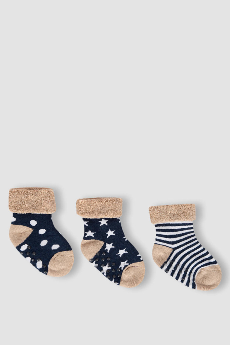 DEFACTO Baby Boy 3 Pack Cotton Long Socks