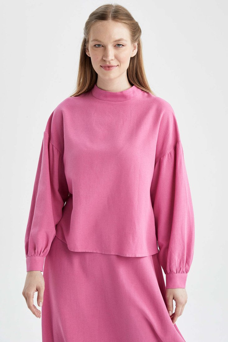 DEFACTO Regular Fit Half Turtleneck Long Sleeve Tunic
