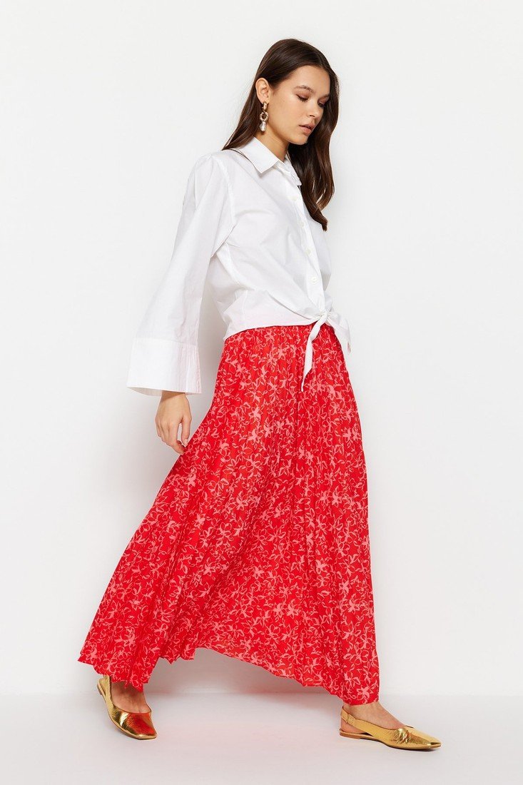 Trendyol Skirt - Red - Maxi