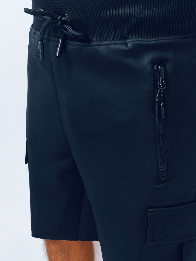 Pánské tmavě modré cargo šortky Dstreet