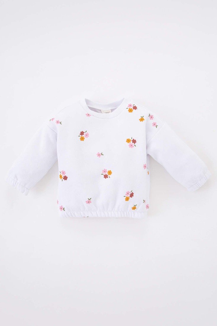 DEFACTO Regular Fit Printed Crew Neck Sweatshirt