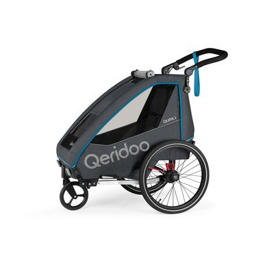 Qeridoo ® QUPA 1 Blue Collection 2023 dětský přívěs na kolo