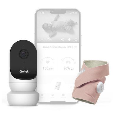 Owlet Monitor Duo Smart Sock 3 a Camera 2 noble pink
