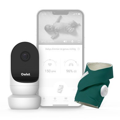 Owlet Monitor Duo Smart Sock 3 a kamera 2 tmavě zelená