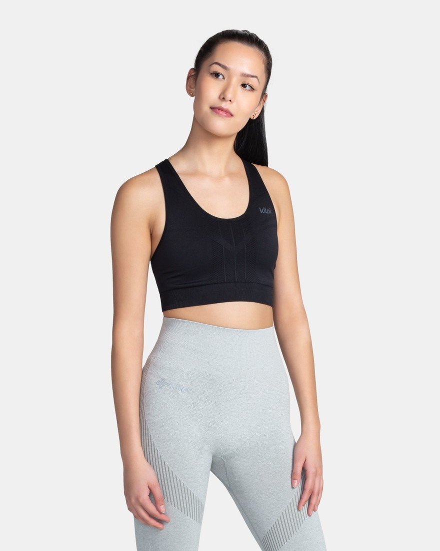 Dámská bezešvá sportovní podprsenka kilpi winie-w černá 34