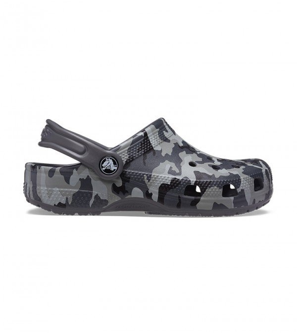 Pánské boty crocs classic camo černá/šedá 32-33