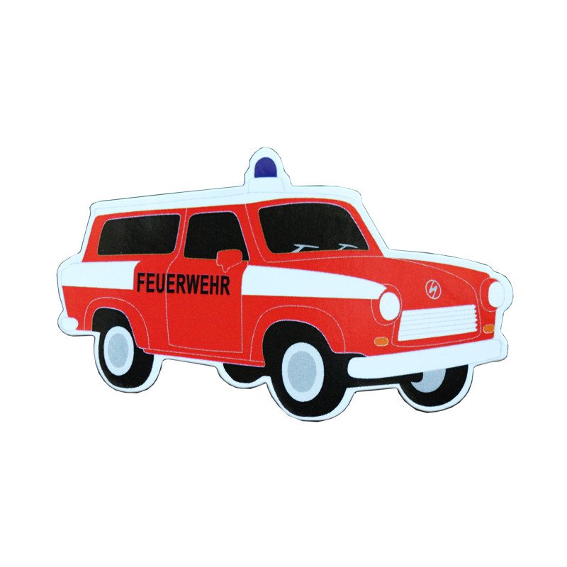 Magnet Hasiči Trabant Fuerwehr - červený