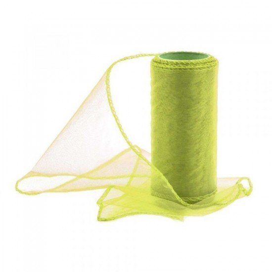 Paper Design Organza 12cm/9m obšitá - olivová - 240033