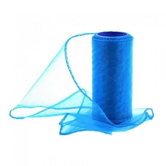 Paper Design Organza 12cm/9m obšitá - královská modrá - 240083