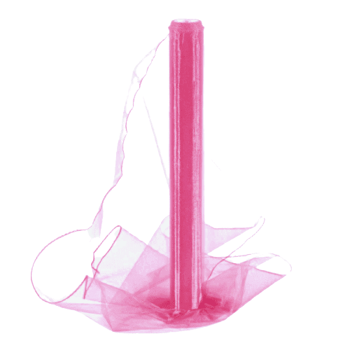 Paper Design Organza 40cm/9m obšitá - tm. růžová 056 - 242056