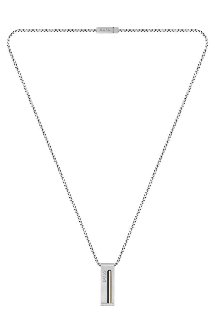 Hugo Boss Módní pánský náhrdelník Vojenská známka Sarkis 1580361