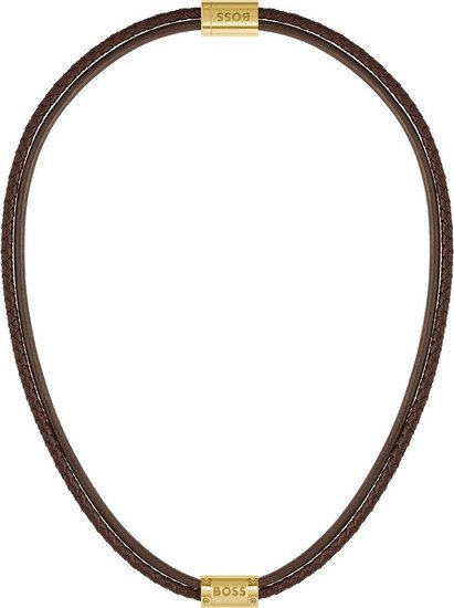 Hugo Boss Originální kožený náhrdelník 1580421