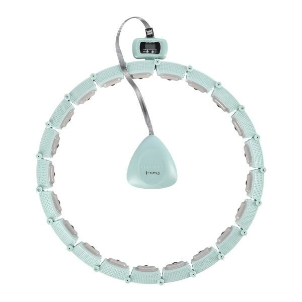 HMS Masážní hula hoop HHM14 se závažím a počítadlem zelená