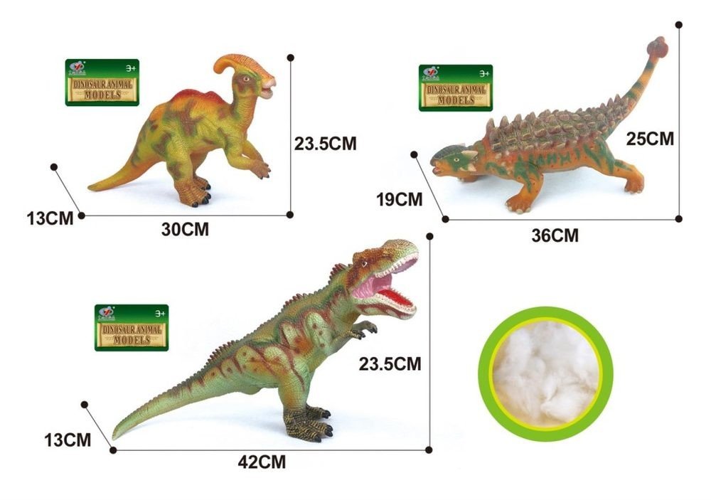 Alltoys Dinosaurus měkký 3 druhy 42 cm