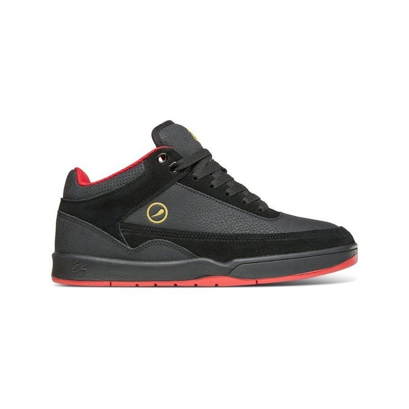 boty ES - Stylus Mid Black/Red (595) velikost: 45.5