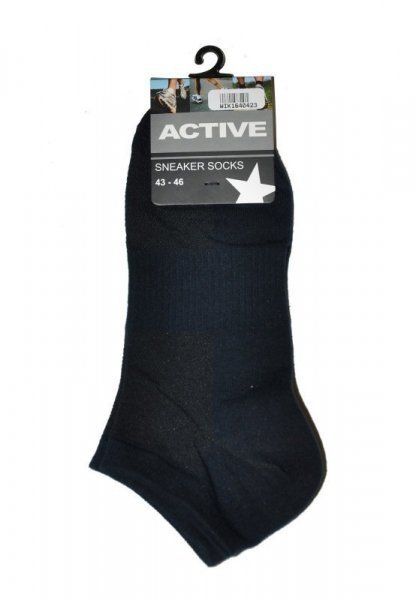 WiK 16404 Active Pánské kotníkové ponožky 43-46 černá