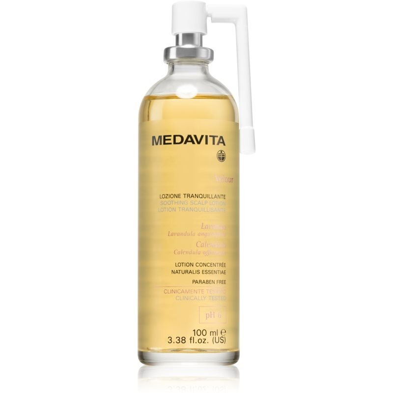 Medavita Velour Soothing Scalp Lotion intenzivní zklidňující péče na vlasy 100 ml