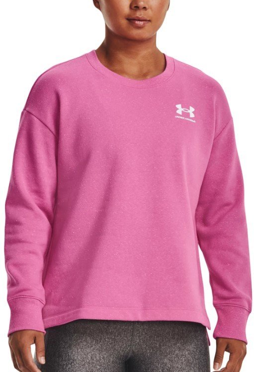 Mikina Under Armour Rival Fleece Oversize Crew-PNK