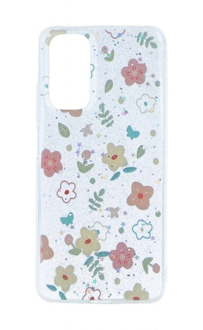 Kryt TopQ Glitter Xiaomi Redmi Note 11 Květinový mix 94640