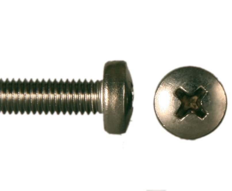 Šroub půlk. hl. kříž nerez A2, DIN 7985 - M3x4