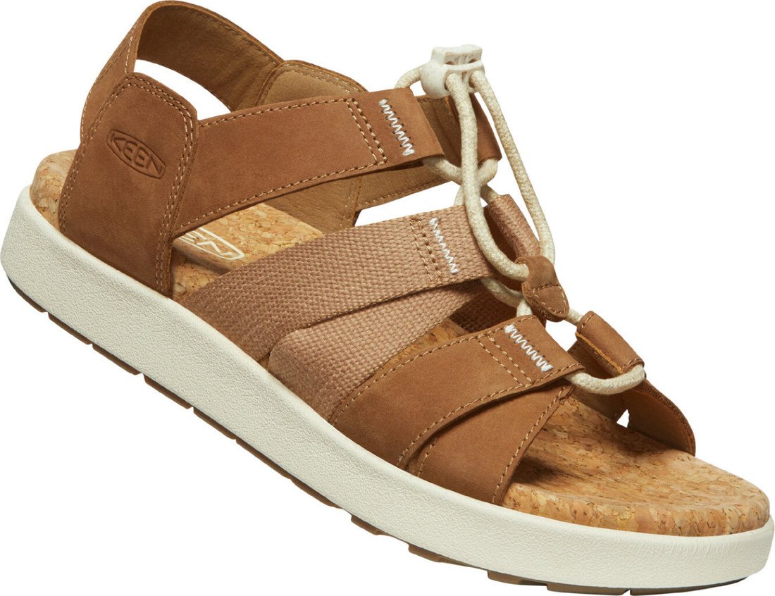Keen ELLE MIXED STRAP WOMEN toasted coconut/birch Velikost: 40.5