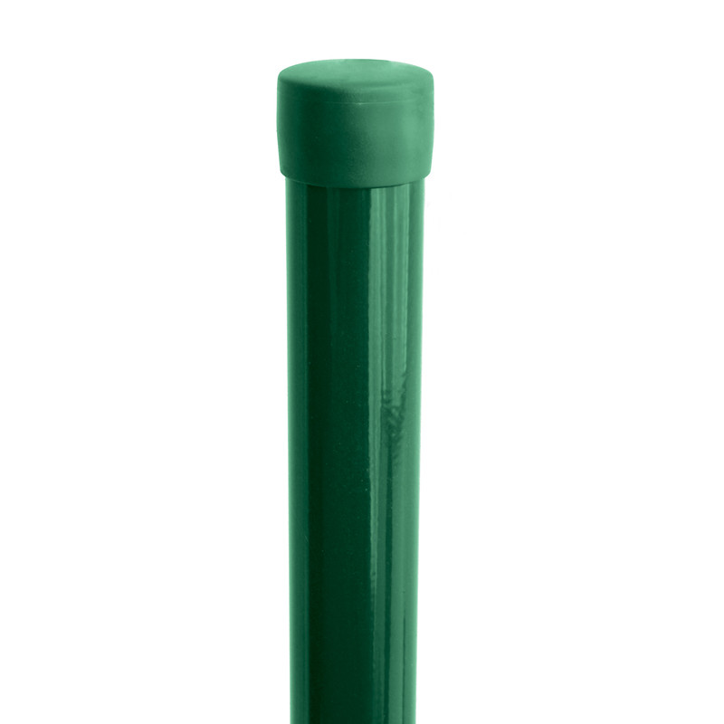 Sloupek kulatý Ideal Zn + PVC bez příchytky zelený průměr 48 mm výška 2,0 m